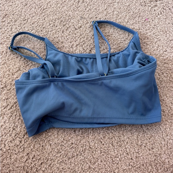 Blue Ribbed bikini top - Picture 2 of 2
